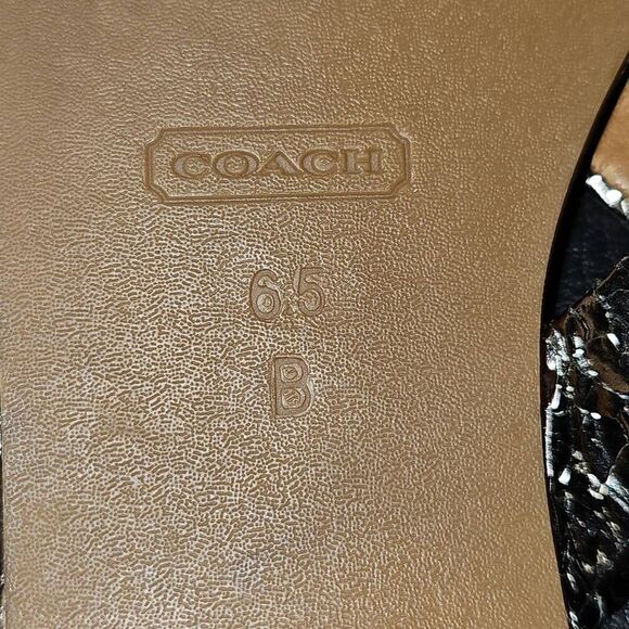 Coach Womens‎ Silver Bow Flip Flop Sandals 6.5 - Picture 7 of 7